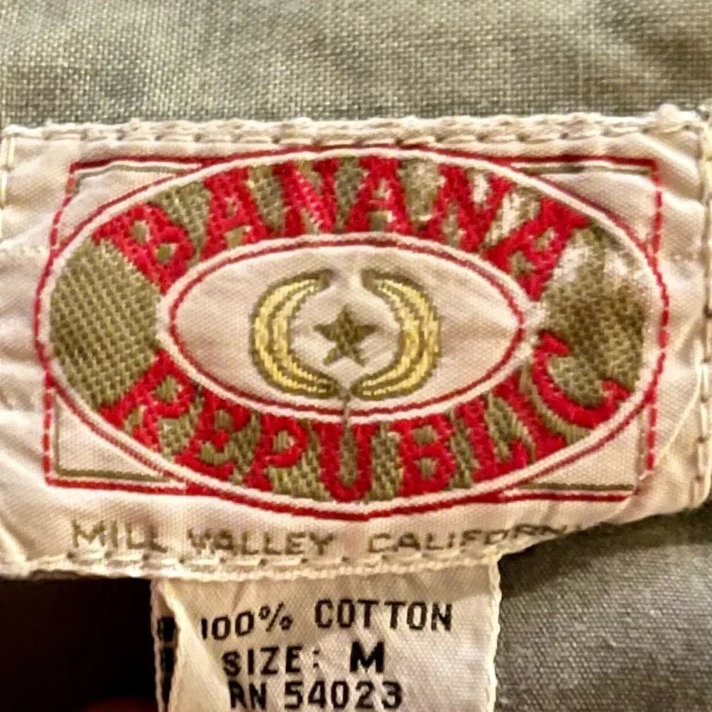 Banana Republic Wilderness Vest Hidden Hood Olive Green Size M